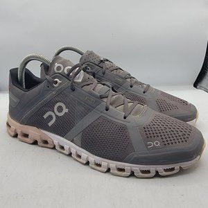 On Cloud Flow Womens Size 9 Running Shoes Rock Rose Gray Black Pink